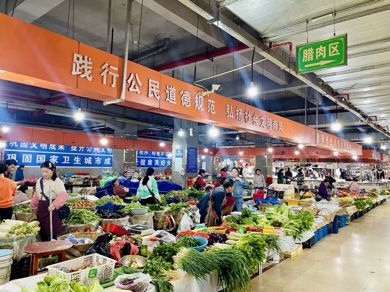2、杨堡坝农贸市场。