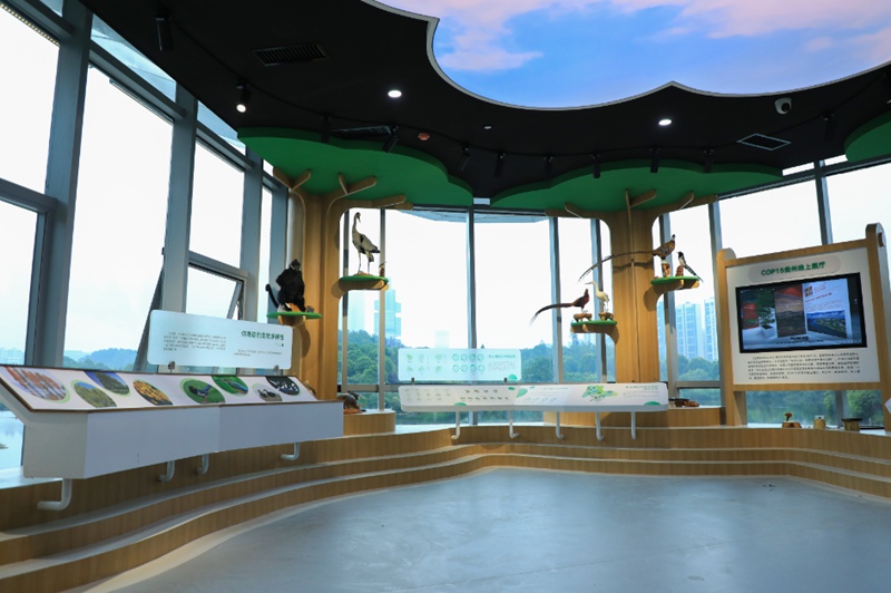2、 贵阳市观山湖区生态文明展览馆室内展区。