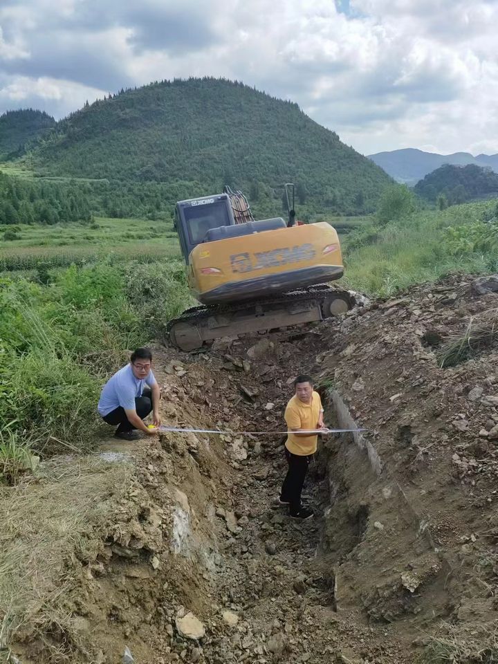 马畔塘灌区建设场景。